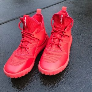 Triple red Adidas Tubulars